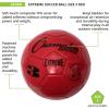 Champion Sports Extreme Series Soccer Ball – Sizes 3, 4, 5, Soft Touch, All Weather, High Air Retention, Youth & Adult League Balls for Training, Games, Outdoor & Indoor Play, Multiple Colors(Red)