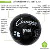 Champion Sports Extreme Series Soccer Ball – Sizes 3, 4, 5, Soft Touch, All Weather, High Air Retention, Youth & Adult League Balls for Training, Games, Outdoor & Indoor Play, Multiple Colors(White/Black)
