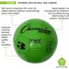 Champion Sports Extreme Series Soccer Ball – Sizes 3, 4, 5, Soft Touch, All Weather, High Air Retention, Youth & Adult League Balls for Training, Games, Outdoor & Indoor Play, Multiple Colors(Green)