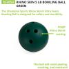 Champion Sports Foam Bowling Ball: 5 lb Rhino Skin Soft Balls for Training & Kids Games, Green