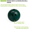 Champion Sports Foam Bowling Ball: 5 lb Rhino Skin Soft Balls for Training & Kids Games, Green