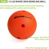 Champion Sports Foam Bowling Ball: Rhino Skin Soft – 1.5 Lb Bright Orange