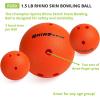 Champion Sports Foam Bowling Ball: Rhino Skin Soft – 1.5 Lb Bright Orange