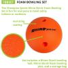 Champion Sports Foam Weighted Bowling Pin Set – Pins, Ball and Carry Case Set