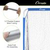 Champion Sports Football Kicking Screen – Powder Coated Steel – Extra Deep Pocket – White/Blue