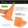 Champion Sports Hi Visibility Fluorescent Poly Cone(Flouroscent Orange)