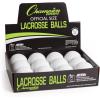 Champion Sports Lacrosse Balls – Official Size & Weight, NCAA & NFHS Approved, SEI Certified – Pro, College & Youth Game & Practice Use – Multi-Color, Packs of 3, 6 & 12(White)