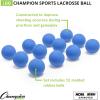 Champion Sports Lacrosse Balls – Official Size & Weight, NCAA & NFHS Approved, SEI Certified – Pro, College & Youth Game & Practice Use – Multi-Color, Packs of 3, 6 & 12(Blue)