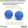 Champion Sports Lacrosse Balls – Official Size & Weight, NCAA & NFHS Approved, SEI Certified – Pro, College & Youth Game & Practice Use – Multi-Color, Packs of 3, 6 & 12(Blue)