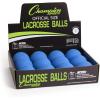 Champion Sports Lacrosse Balls – Official Size & Weight, NCAA & NFHS Approved, SEI Certified – Pro, College & Youth Game & Practice Use – Multi-Color, Packs of 3, 6 & 12(Blue)