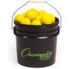 Champion Sports Lacrosse Balls Bucket – 36 Count NCAA & NFHS Certified Regulation Training & Game Balls – Yellow(Yellow)