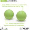 Champion Sports Lacrosse Balls & Rhino Skin Foam Balls – Official Size Balls for Games, Practice & Training, NCAA, NFHS & SEI Certified, Multiple Colors, Packs & Styles Available(Green)