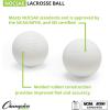 Champion Sports Lacrosse Balls & Rhino Skin Foam Balls – Official Size Balls for Games, Practice & Training, NCAA, NFHS & SEI Certified, Multiple Colors, Packs & Styles Available(White)