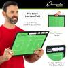 Champion Sports Large & XL Dry Erase Board For Coaching – Whiteboards for Strategizing, Techniques, Plays – 2-Sided Boards with Front Side Full Field – Backside Half Field and Lineup(Lacrosse)