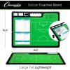Champion Sports Large & XL Dry Erase Board For Coaching – Whiteboards for Strategizing, Techniques, Plays – 2-Sided Boards with Front Side Full Field – Backside Half Field and Lineup(Soccer)