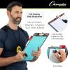 Champion Sports Large & XL Dry Erase Board For Coaching – Whiteboards for Strategizing, Techniques, Plays – 2-Sided Boards with Front Side Full Field – Backside Half Field and Lineup(Hockey)