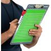 Champion Sports Large & XL Dry Erase Board For Coaching – Whiteboards for Strategizing, Techniques, Plays – 2-Sided Boards with Front Side Full Field – Backside Half Field and Lineup(Football)