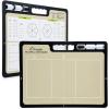 Champion Sports Large & XL Dry Erase Board For Coaching – Whiteboards for Strategizing, Techniques, Plays – 2-Sided Boards with Front Side Full Field – Backside Half Field and Lineup(Volleyball)