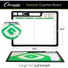 Champion Sports Large & XL Dry Erase Board For Coaching – Whiteboards for Strategizing, Techniques, Plays – 2-Sided Boards with Front Side Full Field – Backside Half Field and Lineup(Baseball/Softball)