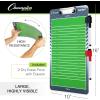 Champion Sports Large & XL Dry Erase Board For Coaching – Whiteboards for Strategizing, Techniques, Plays – 2-Sided Boards with Front Side Full Field – Backside Half Field and Lineup(Football)