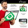 Champion Sports Large & XL Dry Erase Board For Coaching – Whiteboards for Strategizing, Techniques, Plays – 2-Sided Boards with Front Side Full Field – Backside Half Field and Lineup(Baseball/Softball)