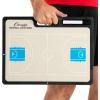 Champion Sports Large & XL Dry Erase Board For Coaching – Whiteboards for Strategizing, Techniques, Plays – 2-Sided Boards with Front Side Full Field – Backside Half Field and Lineup(Basketball)