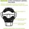 Champion Sports Lightweight Umpire Face Mask, Black