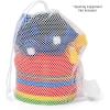 Champion Sports Mesh Equipment Bag – Heavy-Duty Nylon Drawstring Bag with Lock & ID Tag, Breathable Storage Sack for Balls, Swim Gear, Laundry & Toys, Multiple Sizes & Colors(Green)