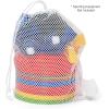 Champion Sports Mesh Equipment Bag – Heavy-Duty Nylon Drawstring Bag with Lock & ID Tag, Breathable Storage Sack for Balls, Swim Gear, Laundry & Toys, Multiple Sizes & Colors(Columbia Blue)