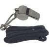 Champion Sports Metal Whistle with Lanyard – 12 Pack