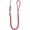 Champion Sports Nylon Lanyards with J-Hook Clip, Red – 12 Pack (Poly Bag)