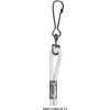 Champion Sports Nylon Lanyards with J-Hook Clip, White – 12 Pack (Poly Bag)