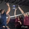 Champion Sports Official Synthetic Leather Volleyball(Blue/Gray)