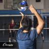 Champion Sports Official Synthetic Leather Volleyball(Blue/Gray)