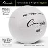 Champion Sports Official Synthetic Leather Volleyball(White)