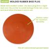 Champion Sports Orange Rubber Baseball Anchor Plug – Heavy-Duty Molded Base Plug