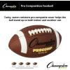 Champion Sports Pee Wee Size Pro Composite Leather Football, Brown