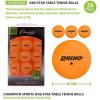Champion Sports Ping Pong Balls 40mm – Durable ABS Plastic Table Tennis Balls for Practice, Training, Games, Recreational Play – Multiple Pack Sizes and Colors(Orange)