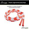 Champion Sports Plastic Segmented Jump Ropes – 7 to 16 ft Lengths – Fun, Durable Ropes for All Ages, Available in Multiple Color Options, Great for Cardiovascular Fitness & Rhythm(Orange (10 Feet))