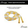 Champion Sports Plastic Segmented Jump Ropes – 7 to 16 ft Lengths – Fun, Durable Ropes for All Ages, Available in Multiple Color Options, Great for Cardiovascular Fitness & Rhythm(White/Yellow (8 Feet))