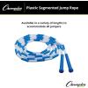 Champion Sports Plastic Segmented Jump Ropes – 7 to 16 ft Lengths – Fun, Durable Ropes for All Ages, Available in Multiple Color Options, Great for Cardiovascular Fitness & Rhythm(Blue/White (9 Feet))