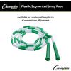 Champion Sports Plastic Segmented Jump Ropes – 7 to 16 ft Lengths – Fun, Durable Ropes for All Ages, Available in Multiple Color Options, Great for Cardiovascular Fitness & Rhythm(Multi (6 Feet))