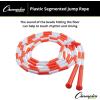 Champion Sports Plastic Segmented Jump Ropes – 7 to 16 ft Lengths – Fun, Durable Ropes for All Ages, Available in Multiple Color Options, Great for Cardiovascular Fitness & Rhythm(Orange (10 Feet))