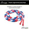 Champion Sports Plastic Segmented Jump Ropes – 7 to 16 ft Lengths – Fun, Durable Ropes for All Ages, Available in Multiple Color Options, Great for Cardiovascular Fitness & Rhythm(White (16 Feet))