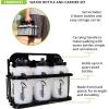 Champion Sports Plastic Water Bottle Set, Quart, Black