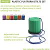 Champion Sports Platform Kid Stilts: Classic Kids Party, Birthday, and Picnic Game Set (PPSSET)