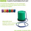 Champion Sports Platform Kid Stilts: Classic Kids Party, Birthday, and Picnic Game Set (PPSSET)