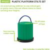 Champion Sports Platform Kid Stilts: Classic Kids Party, Birthday, and Picnic Game Set (PPSSET)