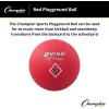 Champion Sports Playground Ball – High-Bounce 2-Ply Construction, Durable Red Ball for Throwing, Catching & Kicking – Multiple Sizes (5″, 6″, 7″, 10″, 13″, 16″)(10 Inch)