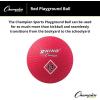 Champion Sports Playground Ball – High-Bounce 2-Ply Construction, Durable Red Ball for Throwing, Catching & Kicking – Multiple Sizes (5″, 6″, 7″, 10″, 13″, 16″)(13″ Diameter)